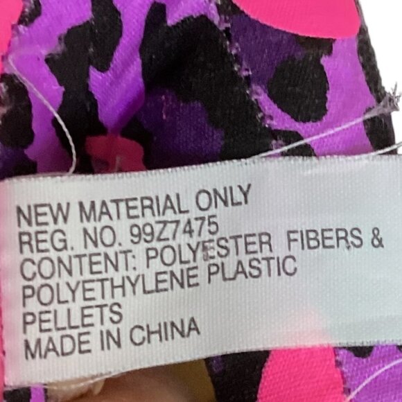 "Wild Purple" Leopard/Polka Dot Plush Dog PINK by Victoria's Secret #109P - Picture 8 of 9